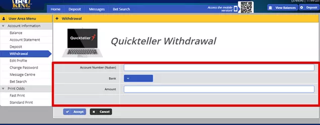 How to easy withdraw from BetKing